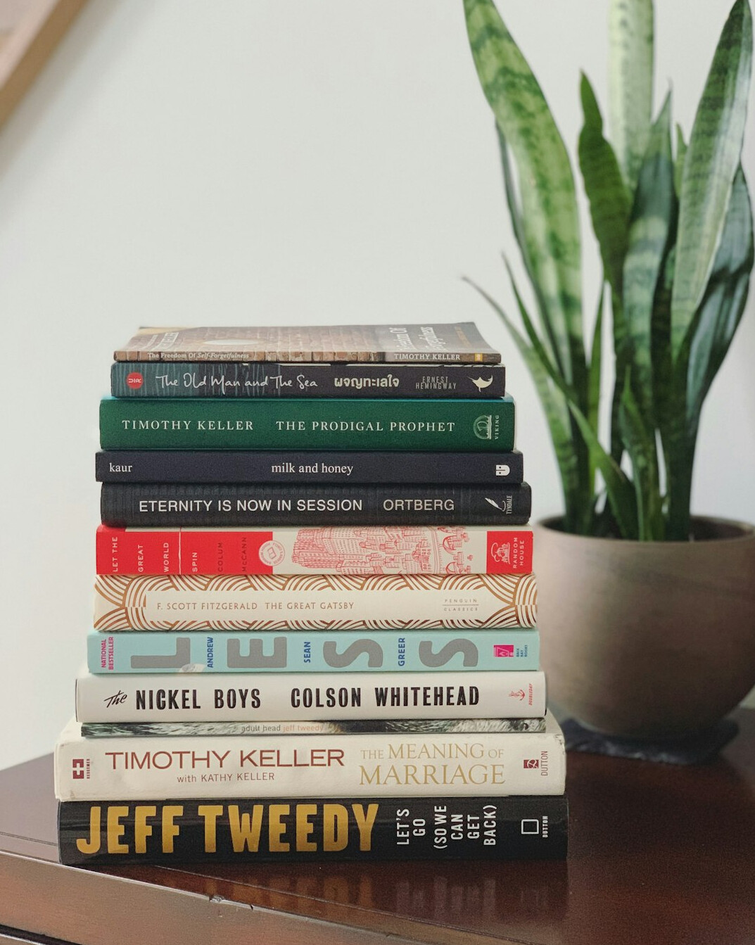 stack of mystery books